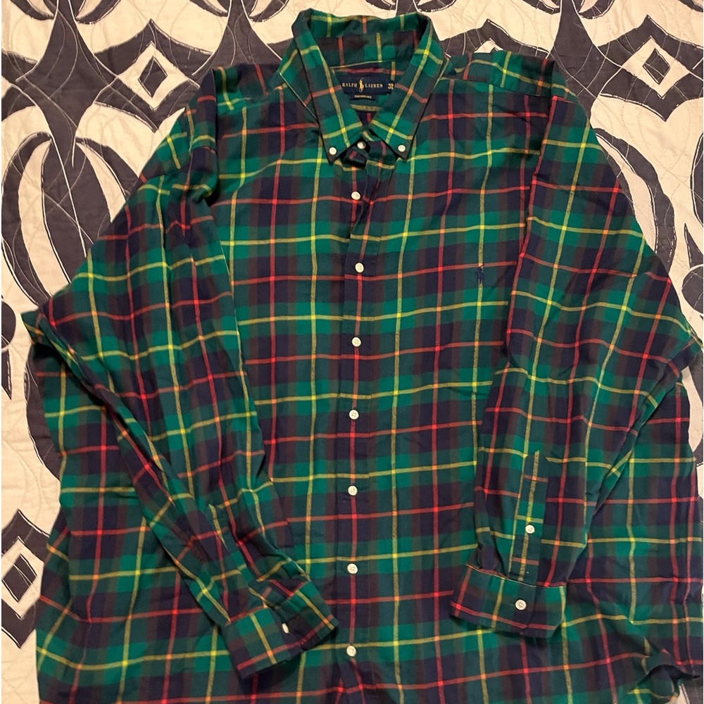 Ralph Lauren plaid wool button up